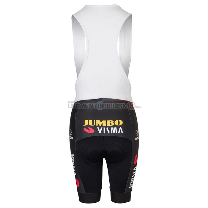 Abbigliamento Ciclismo Jumbo Visma Manica Corta 2022 Giallo